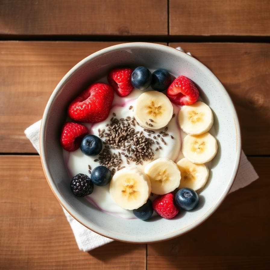Bowl de yogur y frutas