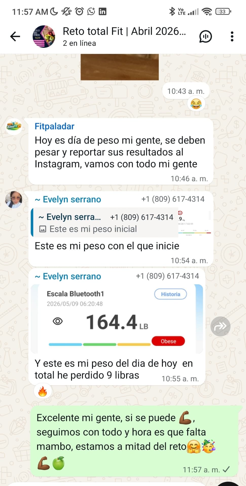 Captura compartida en WhatsApp 1